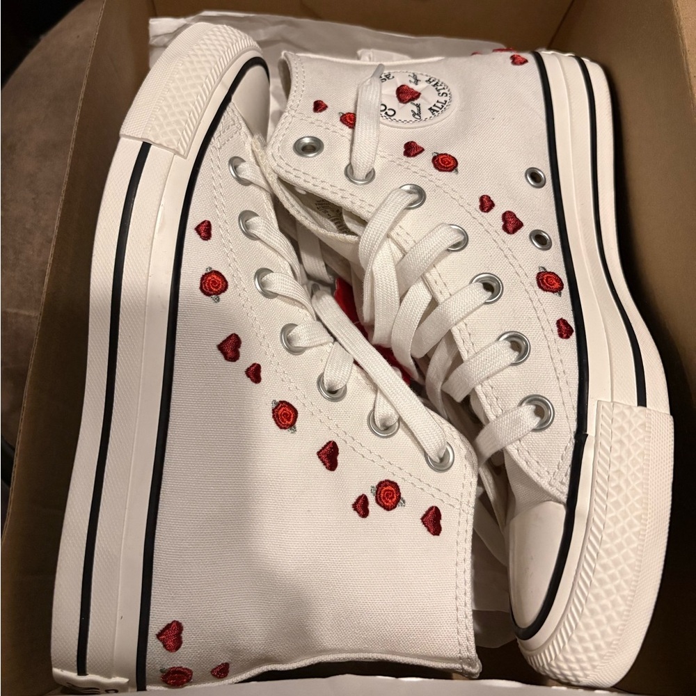 Converse White rose High-Tops